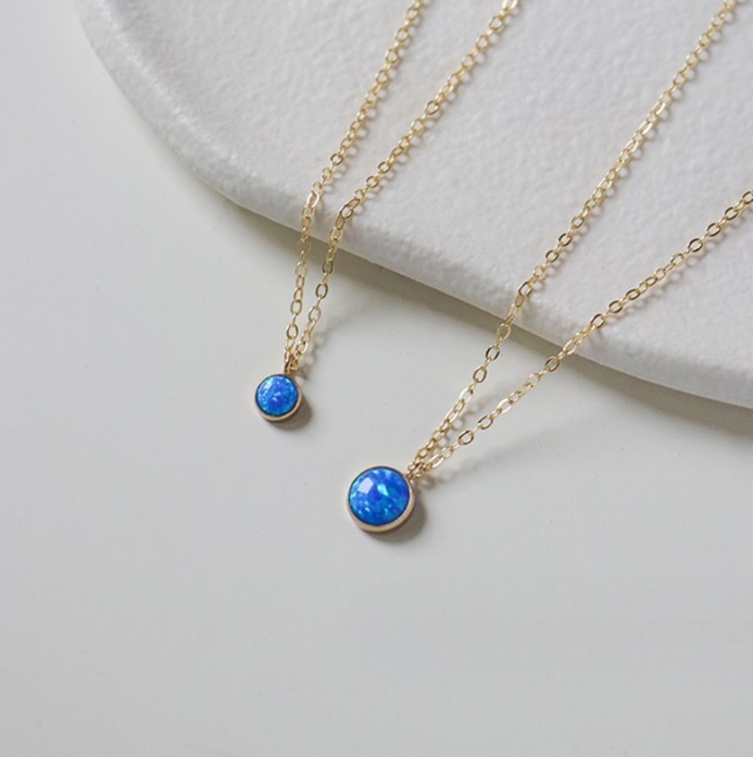 925 Sterling Silver Blue Lapis Necklace